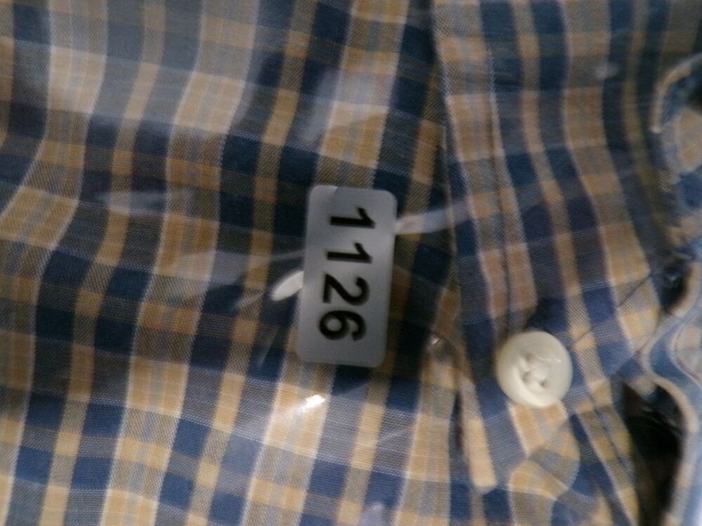 Dockers Men's T-Shirt M Plaid Short Sleeve Collared Cotton Blend - Picture 4 of 4